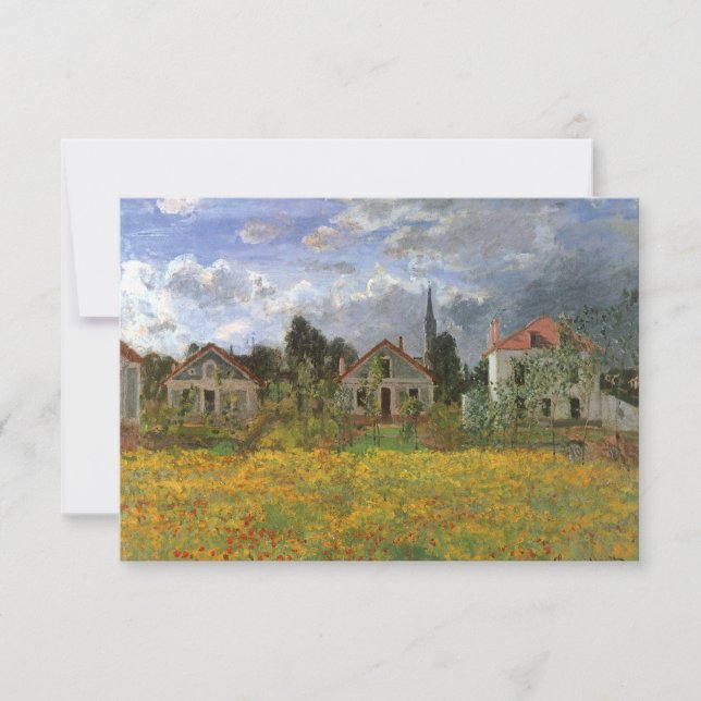 Anuncio Casas en Argenteuil por Monet, cambio de dirección (Anverso)
