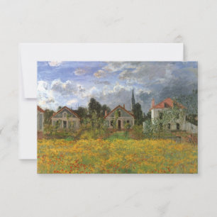 Anuncio Casas en Argenteuil por Monet, cambio de dirección