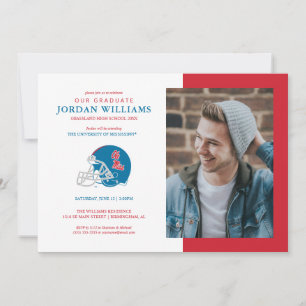 Anuncio Casco de fútbol Ole Miss Azul claro