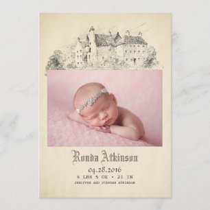 Anuncio Castillo de cuento de hadas princesa recién nacido