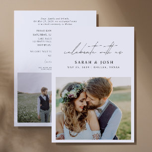 Anuncio Celebra Con Nosotros 2 Recepción de Boda Fotográfi