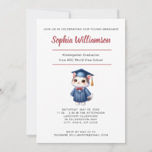 Anuncio Celebración de graduación de Chica de kindergarten