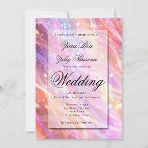 Anuncio Celebración de Luces Brillantes de Año Nuevo Boda