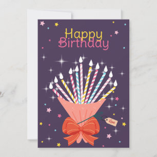 Anuncio Celebración del cumpleaños de Bouquet Candles