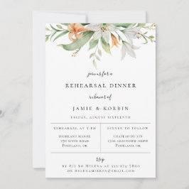 Anuncio Cena de ensayo floral de Lily Botánica moderna