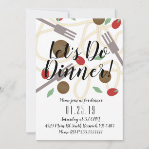 Anuncio Cena de espaguetis en restaurante italiano para fi