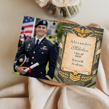 Ceremonia de graduación militar clásica