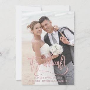 Anuncio Charm Rosa Gold Caligraphy Es Boda oficial