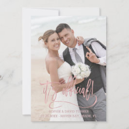 Anuncio Charm Rosa Gold Caligraphy Es Boda oficial