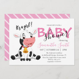 Anuncio Chica de vaca de Baby Shower