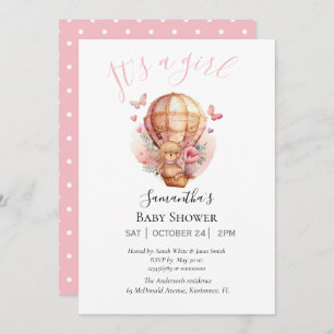 Anuncio Chica Teddy Bearly Wait Hot Air Balloon Pink