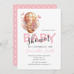 Anuncio Chica Teddy Bearly Wait Hot Air Balloon Pink