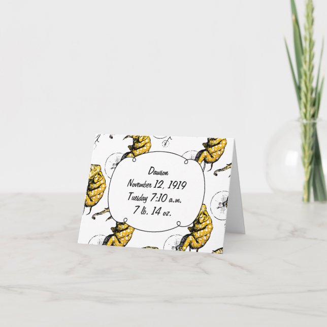 Anuncio Circus Elephant Baby Boy Nacimientos (Anverso)