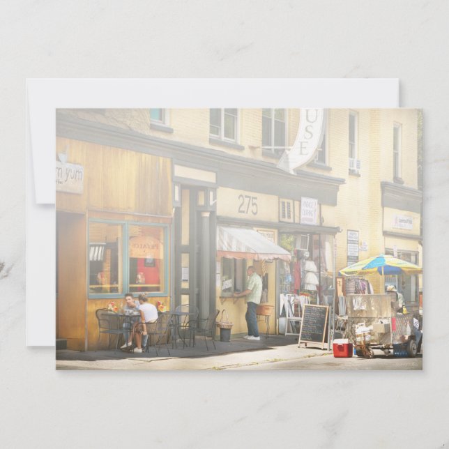 Anuncio City - Eating in the Stockade District (Anverso)