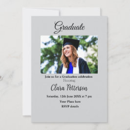 Anuncio clase blanca negra clásica añada graduación de sch