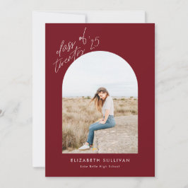 Anuncio Clase Borgoña de Graduación de Foto Arch 2025