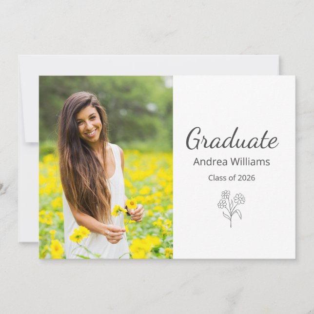 Anuncio Clase de 2025 Modern Elegant Photo (Anverso)