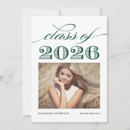 Anuncio Clase de cosecha verde de 2025 Graduación fotográf