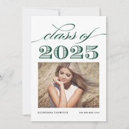 Anuncio Clase de cosecha verde de 2025 Graduación fotográf