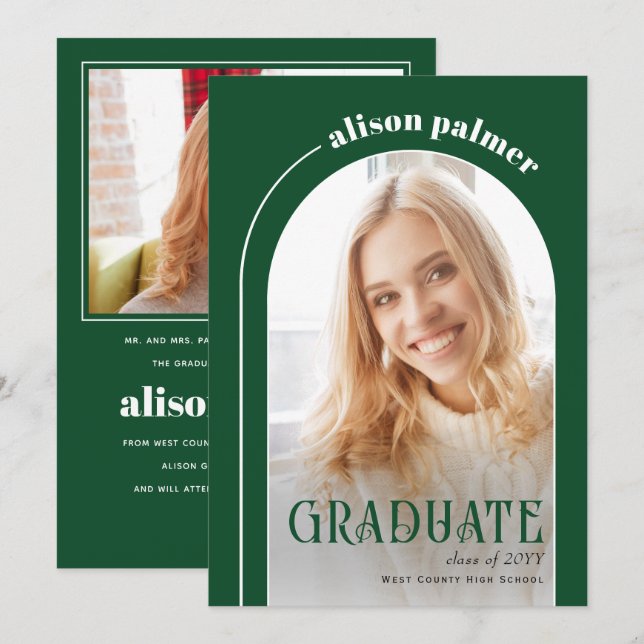 Anuncio Clase de foto verde esmeralda de 2025 (Anverso / Reverso)