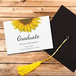 Anuncio Clase de girasol amarillo de 2023 Graduación