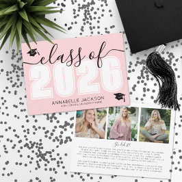 Anuncio Clase De Graduación Rosa De 2025