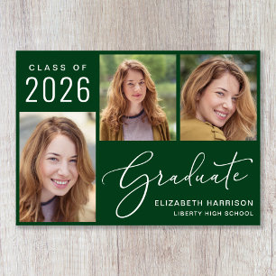 Anuncio Clase de Graduación Verde en Guión Fotográfico 202