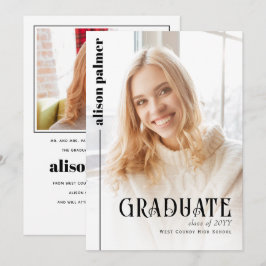 Anuncio Clase de la foto minimalista GRADUATE 2025