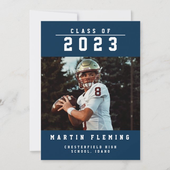 Anuncio Clase deportiva de Personalizado Foto Graduación a (Anverso)