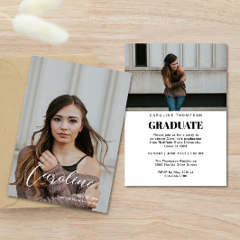 Anuncio Clase Estilo Script Dos Fotos Graduación
