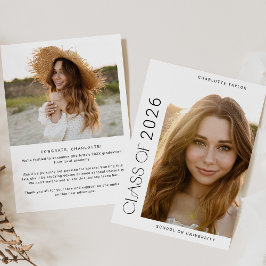 Anuncio Clase Mínima de Fiesta Moderna de 2025 Graduación 