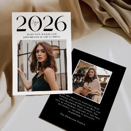 Anuncio Clase moderna de 2025 2 Graduación fotográfica