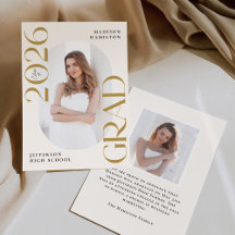 Clase moderna de 2025 Grado de Oro 2 Graduación fo