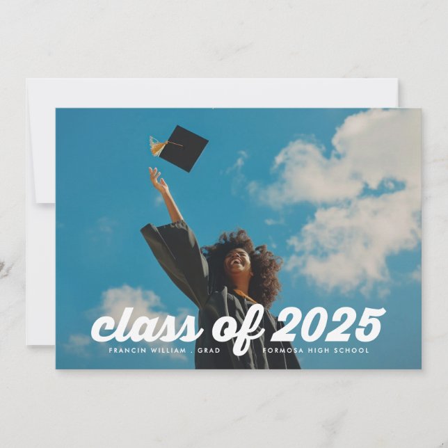 Anuncio CLASE Retro de la secundaria 2025 2 Graduación fot (Anverso)