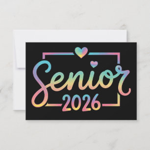 Anuncio Clase Superior De 2026 Graduación Tie Dye 26 Grad