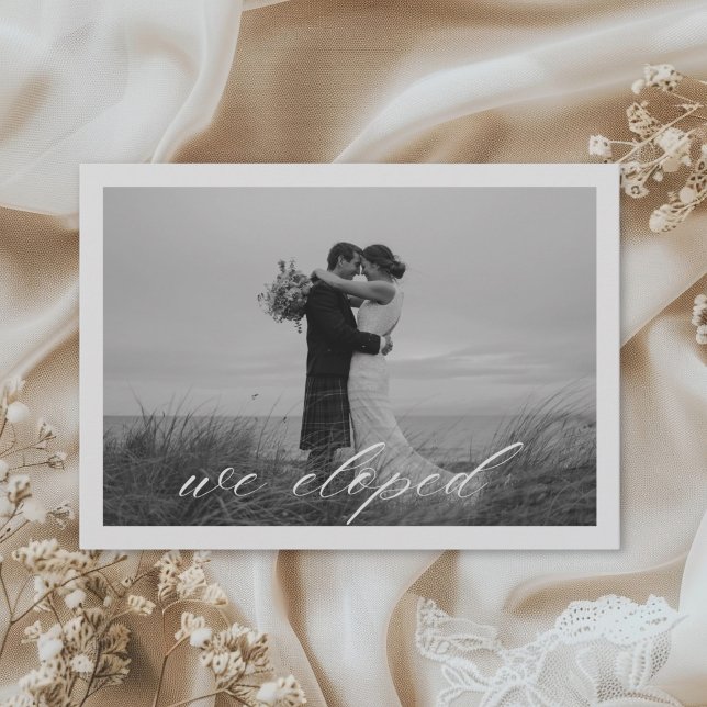 Anuncio Clásico Código QR de Elopamiento 'We Eloped' (Subido por el creador)