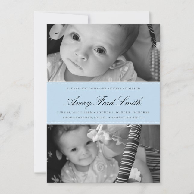 ANUNCIO CLÁSICO DE NACIMIENTO (Anverso)