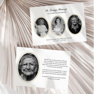 Anuncio Clásico Moderno 4-Fotos Impreso/Descargable Muerte