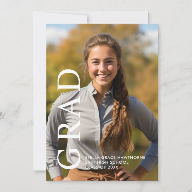 Anuncio Clásico Moderno Minimalista Grad (Anverso)