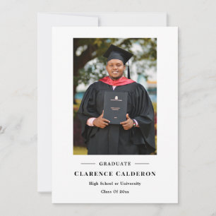 Anuncio Clásico simple graduación de una foto