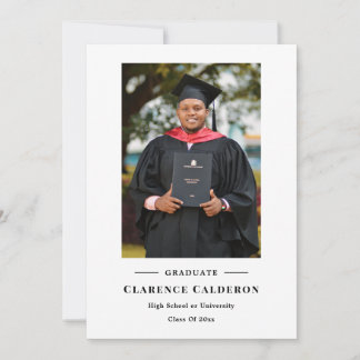 Anuncio Clásico simple graduación de una foto