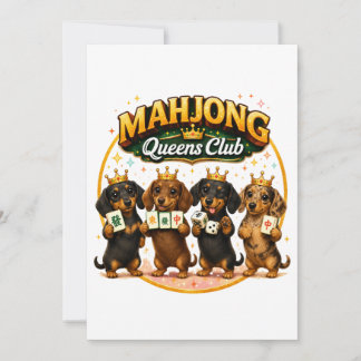 Anuncio Club de Reinas de Mahjong Perritos Dachshund Lindo