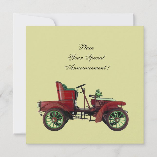 ANUNCIO COCHE RETRO , RESTAURACIÓN AUTOMÁTICA (Anverso)