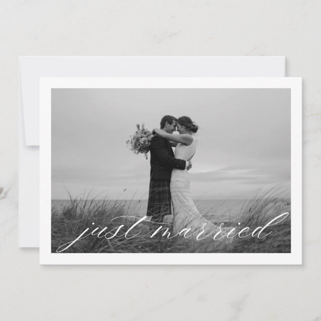 Anuncio Código QR Clásico de Boda Casados (Anverso)