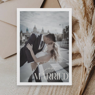 Anuncio Código QR de Boda Minimalista Recién Casados