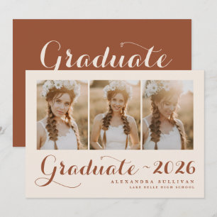 Anuncio Colage de Fotos de la Graduación de la Clase de Te