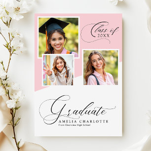 Anuncio Colage fotográfico moderno y femenino de graduació