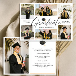 Anuncio Colaje de graduación moderno y trendy con 7 fotos
