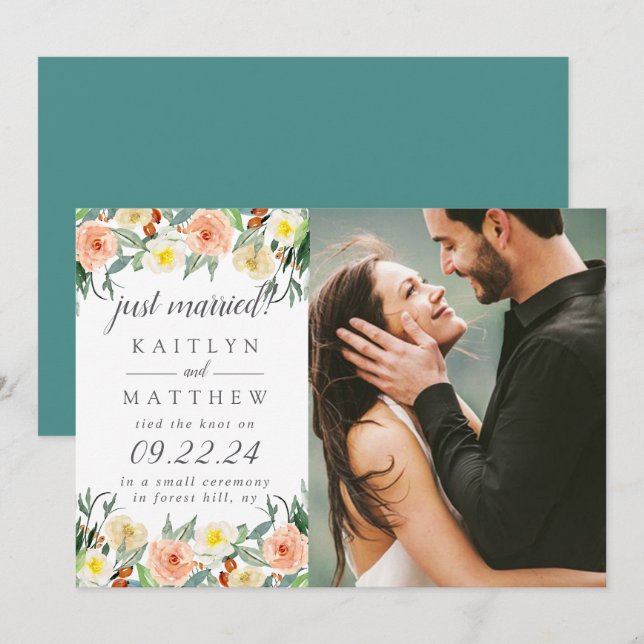 Anuncio Colección de Bodas de primaverales de flores (Anverso / Reverso)