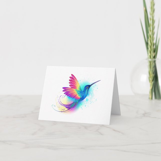Anuncio Colibrí Arcoíris Exótico (Anverso)